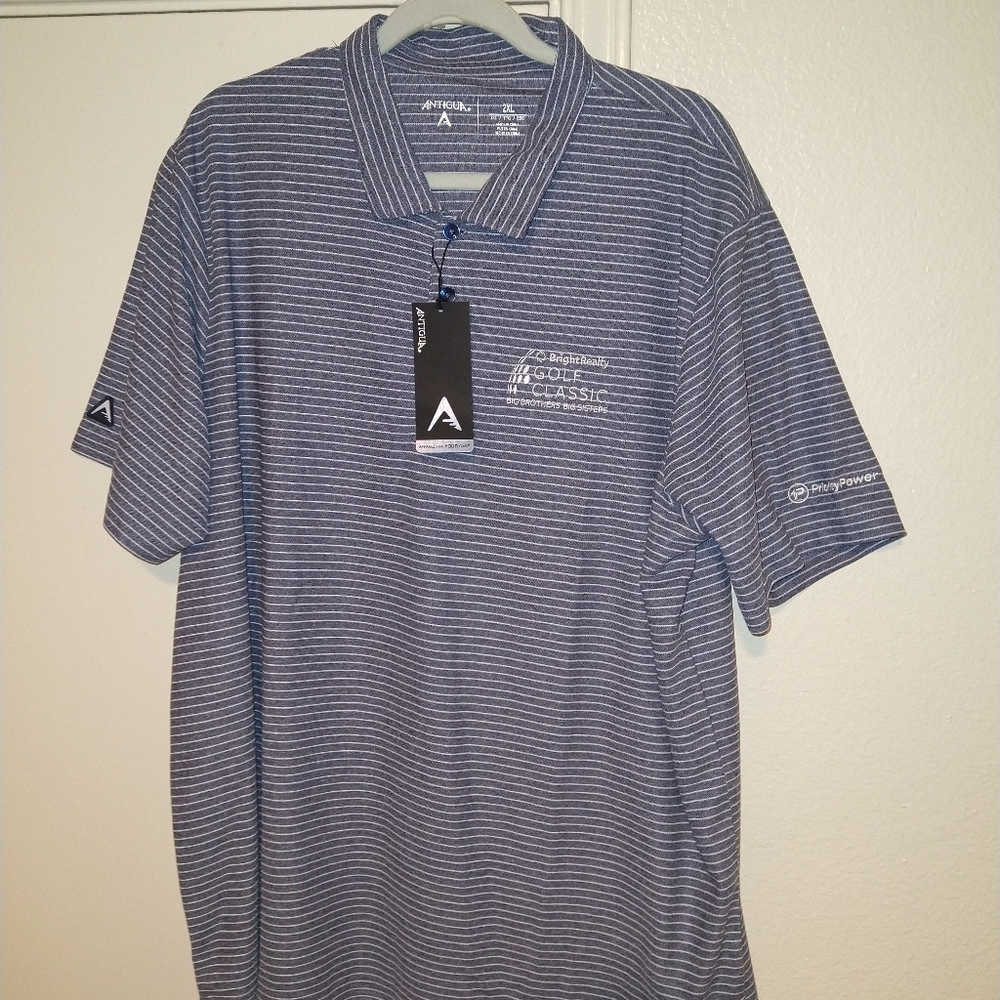 NWT Antigua Short Sleeve Polo Shirt Men's sz 2XL